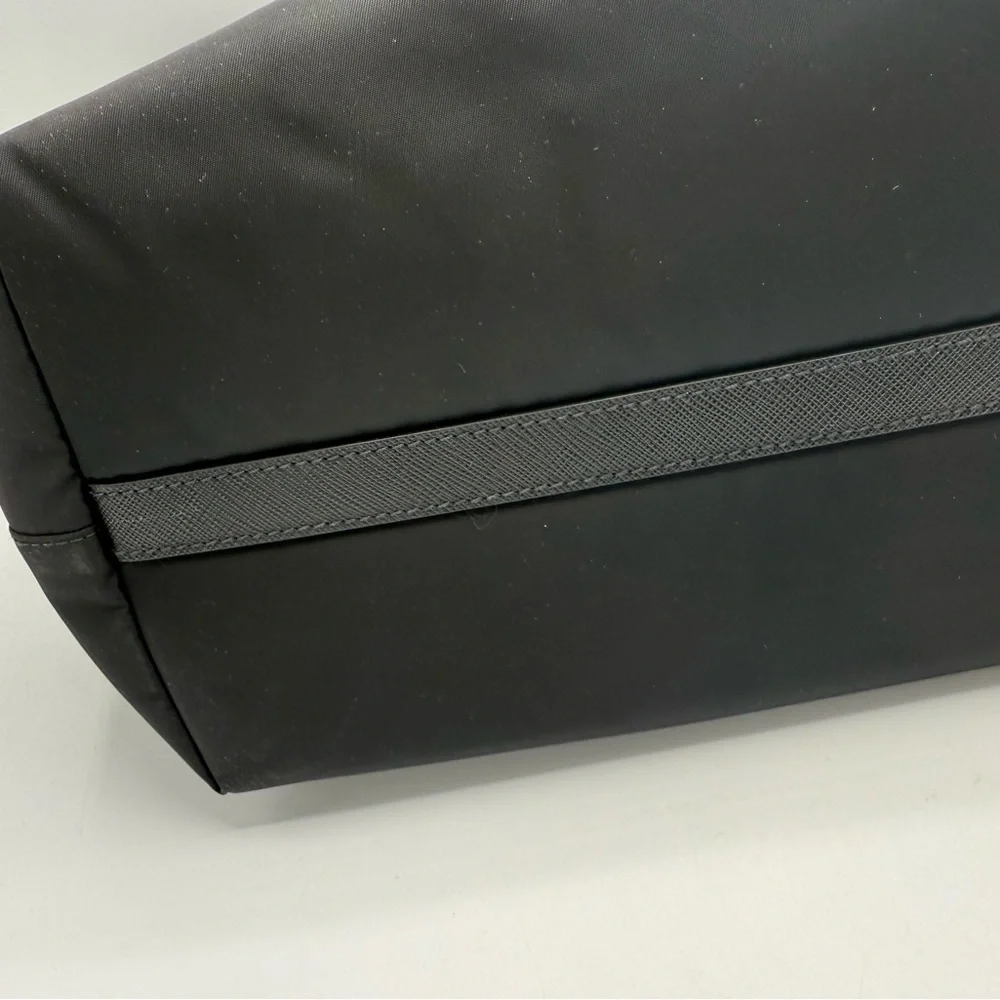 NWT PRADA Re-Nylon/ Leather Padded Large Black tote/ shopping Bag Crossbody mens - Picture 7 of 17